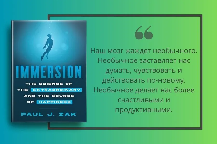 Обзор книги "Immersion: The Science of the Extraordinary and the Source of Happiness"